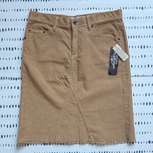 Vintage 2006 Ralph Lauren Polo Jean Brown Corduroy Pencil Skirt